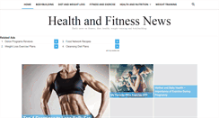 Desktop Screenshot of healthnfitnessnews.com