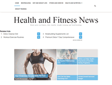 Tablet Screenshot of healthnfitnessnews.com
